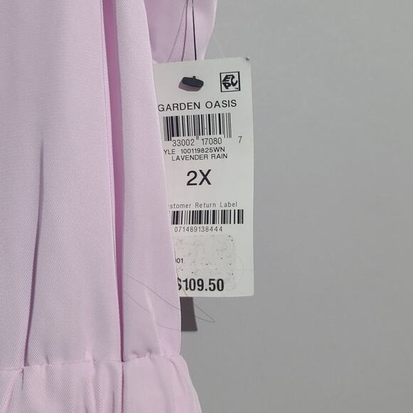 ALFANI Women's Dress Purple Lavender Sleeveless Drawstring-Waist NWT - Picture 4 of 5